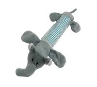 Générique Stuffed Animal Dog Toys, Plush Chew Toy with Squeaker, Interactive Grunting Sound, Teeth Cleaning Puppy Toy for Small & Medium Dogs, 5.12x2.36 inches, 100g