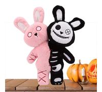 Générique Stuffed Animal, Plush Toy, 11.02 inches Two Headed Design and Soft Horror Feature, Rabbit Doll for Boys, Girls, Bedroom, Car Decor, Easter, Christmas, Halloween, Birthday Use
