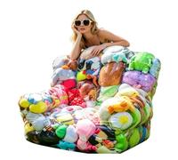 Générique Stuffed Animal Storage Chair - Plush Animal Organizer Beanbag | Transparent Plush Doll Storage | Extra Large Capacity, See-Through Design, Durable Zipper Closure, Kids Teens Adults Parents