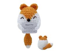 Générique Stuffed Animal - Yarn, 2.95x2.36in Knitted Doll Crochet Design | Soft Handmade Plush, Animal and Room Decor for Kids, Bedrooms, and Home Decoration