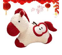 Générique Stuffed Animals - Lunar New Year of The Horse Plush | 55x15x40cm Auspicious Pillow Decor Cute Horse for Kids Adults Bedside Sofa Living Room Bedroom Nursery Car Chinese New Year