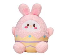 Générique Stuffed Bunny, Toy, Cartoon Rabbit, 9.84 inches, Soft Short Plush, PP Cotton Filled, Easter Gift, Eggshell Design, Comforting Doll, Kid Safe, for Decorative Toy, Indoor Use