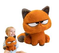 Générique Stuffed Cat Plush, Soft Cute Cartoon Animal Doll, Huggable PP Cotton Toy, Cozy & Cuddly Design, Ideal for Friends Kids Babies, 13.78x11.81 inch Multicolor Single Unit