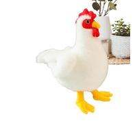 Générique Stuffed Chicken Plush Toy - Short PP Cotton 18cm Soft Doll | Chicken Stuffed Animal with Realistic Design, Kids Gift, Home Decor Use | Animal Plush Toy Bedroom Decor, Office Car Display