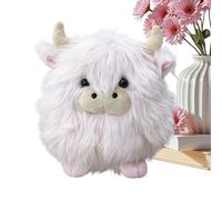 Générique Stuffed Cow - 20cm Soft Cute Huggable Doll Toy | Long Hair Stuffed Cow for Kids, Girls, Bedroom, Home, Nursery, Sofa, Shelves, Decor, Gift, Plush Animal, Kids Room Accessories