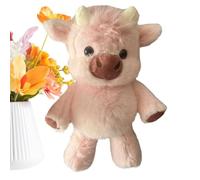 Générique Stuffed Cow - Plush Animal Pillow, Farm Figure with Ultra Soft Velvet, Cuddly Body Comfort Companion, Ideal for Nursery Bedroom Decor and Birthday Gifting