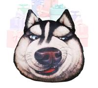 Générique Stuffed Dog Shape Pillow | Plush Husky Head Cushion Throw Pillow, Soft Decorative Pillows for Home, Office, Apartment, Hotel, College Dorm Room, Farmhouse, Car Interior & Living Room Decor