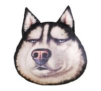 Générique Stuffed Dog Shape Pillow | Plush Husky Head Cushion Throw Pillow, Soft Decorative Pillows for Home, Office, Apartment, Hotel, College Dorm Room, Farmhouse, Car Interior & Living Room Decor