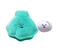 Générique Stuffed Dog Toy, Interactive Training Pet Toy, Seashell Pearl-Shaped Plush for Puppy Playtime, Sturdy Indoor & Outdoor Fun in Garden, Lawn, Patio, Living Room, 4.73x4.33in