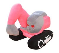 Générique Stuffed Excavator Plush Toy, Portable 10 inch Plush Doll Cartoon Car Toys for Living Rooms Children’s Room, Soft and Huggable Dolls, 10.24x9.06x9.06 inches