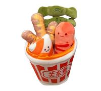 Générique Stuffed Food Plush Toy - Oden Design Creative Play House Plush Toy,Creative Ţoy Set, Hot Dog Ťoy, Realistic Artificial Ŧoy, Fast Soft Ṕlush Ṫoy for Boys Girls