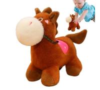 Générique Stuffed Horse Doll, Plush Animal Toy, Soft Huggable Companion, Cozy Decorative Accent, Sturdy Cuddly Fabric, Perfect for Calming Moments on Couch and Car Rides, 9.06 inches