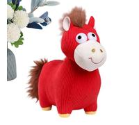 Générique Stuffed Horse Plush Toy, 2026 Chinese New Year Mascot, Cute Lunar New Year Horse Decoration, Soft, Adorable for Kids and Adults, Perfect Spring Festival Party Orname