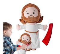 Générique Stuffed Jesus Plush Doll, 50cm/19.69 inches Cartoon Plush Jesus Toy, Soft and Elastic Home Decoration for Game Kids Room, Bedroom, Couch, Living Room