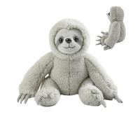 Générique Stuffed Sloth Toy, Huggable Plush Pillow, Soft Animal Doll, Cuddly Sleeping Companion, Gray, Adorable Decorative Cushion, Kid Nursery Bedroom Sofa Couch Bed Study Living Room Table Use