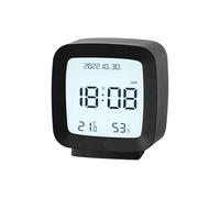 Générique Sturdy Alarm Clock - Compact LED Clock ¦ Bedside Clocks with Voice Control, Battery Operated Clocks for Bedroom Display, Portable Timepiece, Digital Alarm for Living Room Decor