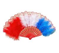Générique Styles Chinois Éventail à Main Éventail à Plumes Rétro Pliant Fanning Flapper Fanning à la Main pour Costume Danse Décors de Mariage Flapper