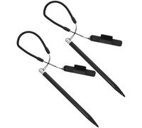 Générique Stylet Capacitif pour Écran Résistif avec Protection D'écran, Anti-Perte, Aluminium et Abs, Lot de 2 Stylets avec Clip et Cordon pour Appareils Tactiles