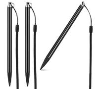 Générique Stylets Résistifs Contrôle Précis pour Équipements Industriels Lot de 3 Noirs Stylo Tactile en Aluminium et Abs avec Corde à Ressort Anti-Perte pour Écrans Résistifs