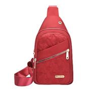 Générique Stylish Sling Bag, Travel Pouch, 10.8 Inches Oxford Cloth Bag with Inner Pocket, Adjustable Strap Bags for Outdoor Use, Embroidered Bags with Trendy Design, Women Cross for Daily Use