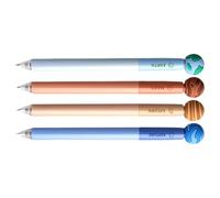 Générique Stylo à encre Gel effaçable, 4 pièces, rotatif, pointe de 0.5mm, Action de, bleu pour écrire et noter, stylos effaçables à la