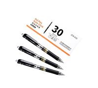 Générique Stylo à encres Gel rétractables, pointe de 0.5MM, encres noires à séchage rapide pour la prise de notes quotidienne, l ' écriture, fournitures scolaires et de bureau, réunion