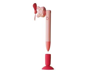Générique Stylo à Éventail Créatif avec Mini Ventouse Ambiance Estivale, Stylo à Bille en Abs et Pe Offrant une Expérience D'écriture Facile et Rafraîchissante au Bureau la Maison