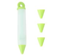 Générique Stylo à Pipe en Silicone Vert pour Écriture sur Gâteaux et Personnalisation de Desserts, Outil Multifonction pour Pâte à Sucre et Pâte à Pétales, Cuisine DIY Garçon et Filles