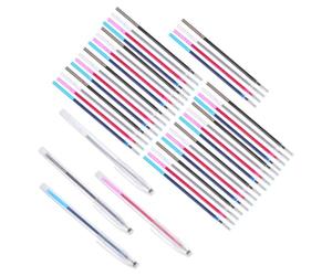 Générique Stylo Broderie Effaçable à L'Eau Recharges Hydrosolubles, Lot Couleurs Multiples pour Couture, Quilting et Loisirs Créatifs, Marqueur Textile à Disparition Automatique