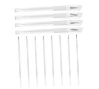 Générique Stylo de Positionnement Blanc pour Sourcil Résistant à Eau Lot de 4 Stylos et 8 Recharges pour Usage Cosmétique