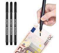Générique Stylo Detecteur De Faux Billets Euros Dollar - Lot de 3 | Détection Rapide Faux Billet banque Commerçant, Café, Restaurant | Euro Dollar