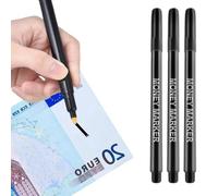 Générique Stylo Détecteur Faux Billets Lot de 3 - Résultat 2 Secondes - Euro Dollar - Marqueur Commerce Restaurant Banque