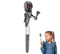 Générique Stylo D'Halloween Avec Lumière - Stylo Boxeur Squelette, Śtylo À Bille D Halloween Avec Lumière LED | Jouet Anti Stress En Forme De Crâne Boxe Pour | Fournitures Scolaires De Papeter