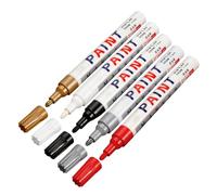 Générique Stylo Marqueur Permanent Pierre Tombale - 5 Pièces de Lettrage Résistant aux Intempéries - Stylo Marqueur Pierre Métal Verre - pour Verre Bois Roche Tissu Céramique Professionnels