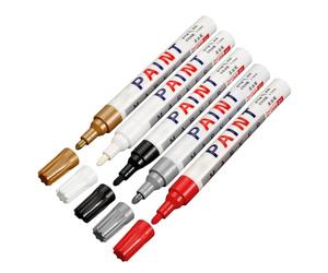 Générique Stylo Marqueur Pour Pierre Tombale - 5 Pièces de Lettrage Résistant aux Intempéries - Stylo Marqueur Pierre Métal Verre,Pour Entretien De Cimetière Tissu Métal Verre Bois Et