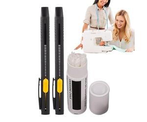 Générique Stylo Marqueur Tissu - 2 pièces marqueurs effaçables à chaud,Rechargeables avec mines de remplacement pour artistes couturiers débutants