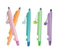 Générique Stylo Multifonction - Outil d'Écriture Polyvalent pour École et Bureau | Plastique avec Surligneur Intégré, Règle Graduée, Écriture Fluide pour Étudiants Maison Planification, 16x1,9x1,9 cm