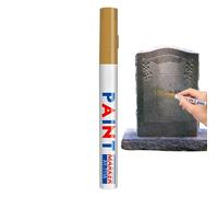Générique Stylo Peinture Doré - Crayon À Base D'Huile Imperméable | Stylos Peinture pour Réparation de Pierres Tombales - Pour Pierre Bois Métal Tissu Verre Céramique Papier Cuir Loisirs Créatifs