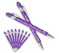 Générique Stylo Personnalisé avec Prenom Stylos à Bille Rétractables Stylet Gravé au Laser Personnalisé Stylo Bille Cadeau Personnalisé pour Mariage Homme Femme Collegue #004