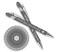 Générique Stylo Personnalisé avec Prenom Stylos à Bille Rétractables Stylet Gravé au Laser Personnalisé Stylo Bille Cadeau Personnalisé pour Mariage Homme Femme Collegue #027