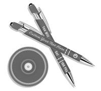 Générique Stylo Personnalisé avec Texte/Icône Gravé, Personnalisable 2-1 Stylo Multifonction avec Stylet, Multicolore, 100 Pièces