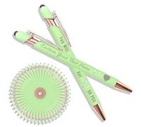 Générique Stylo Personnalisé avec Texte/Icône Gravé, Personnalisable 2-1 Stylo Multifonction avec Stylet, Multicolore, 50 Pièces