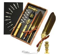 Générique Stylo plume et ensemble d'encre | Kit stylo plume calligraphie vintage | Le lot de stylos comprend un stylo, de l'encre, des pointes de rechange, des bâtons de