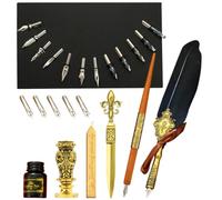 Générique Stylo plume et ensemble d'encre | Kit stylo plume calligraphie vintage | Le lot de stylos comprend un stylo, de l'encre, des pointes de rechange, des bâtons de