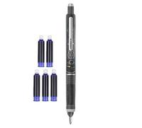 Générique Stylo Plume | Outil d'Écriture Étudiant, Stylo Plume Rétractable Anti-Fuite Pointe Moyenne 0,38mm avec 5 Cartouches d'Encre Rechargeables pour École, Bureau, Journal Personnel