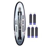 Générique Stylo plume rétractable - Stylo à encre rechargeable à corps transparent de 0,38 mm | Pour la mise en page, le journal, le marquage, l'école professionnelle, l'écriture, le dessin