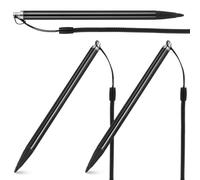 Générique Stylo pour Tablette Résistant avec Pointe Dure en Aluminium, Lot de 3 Stylets pour Écrans Tactiles Résistifs avec Corde à Ressort Anti-Perte et Design Ergonomique