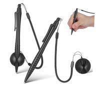 Générique Stylo Résistif pour Écran Tactile 2 Pièces avec Cordon Anti-Perte, Support en Silicone Abs, Écriture Fluide pour Tablettes et Appareils Pos