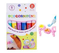 Générique Stylos 3D Magique à Bulles - Lot de 6 avec Encre Gonflante - Pour et Activités Créatives - Idéal pour Anniversaires, École et Cadeaux - Marqueurs pour Dessins en Relief et Loisirs