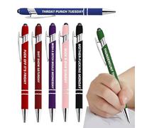 Générique Stylos à Bille | 7 Pièces Compacts - Stylos À Bille Multicolores | Pour Entreprise, Club, Étudiants, Enseignants, Amis, Collègues, Dessin, Soulignement Et Journal